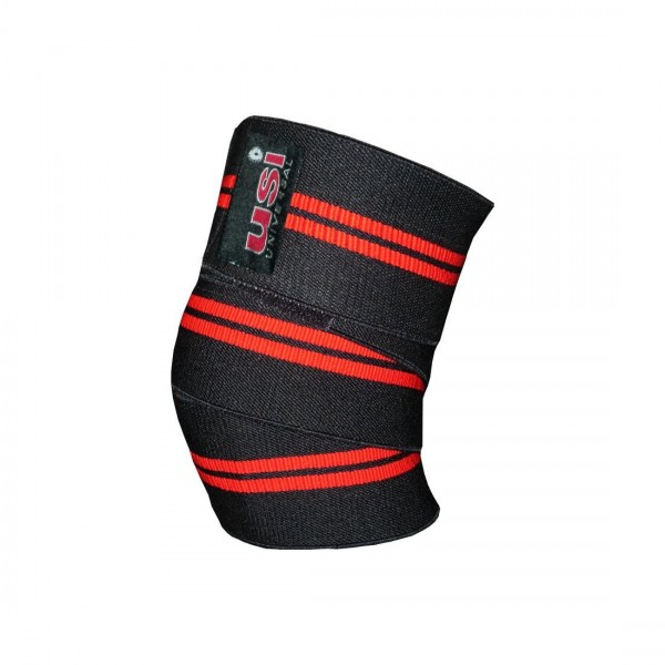 USI Knee Wrap (Black/Red, 60"/152 cm)