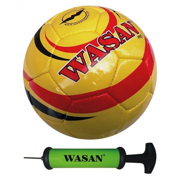 Wasan Pro Football - Yellow, Free Pump
