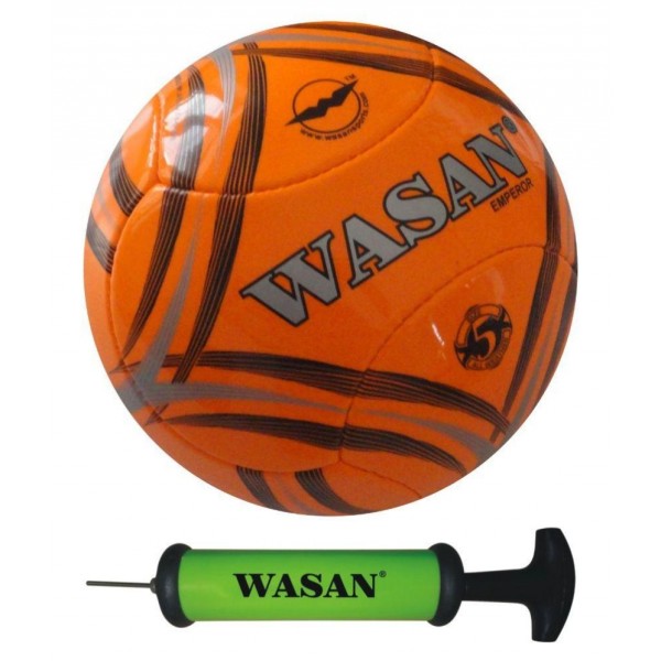 Wasan Emperor Football - Orange, Free Pump