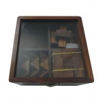 Chopra Chess Wasan Wooden Cube Set of Four Puzzles (4 Pieces)