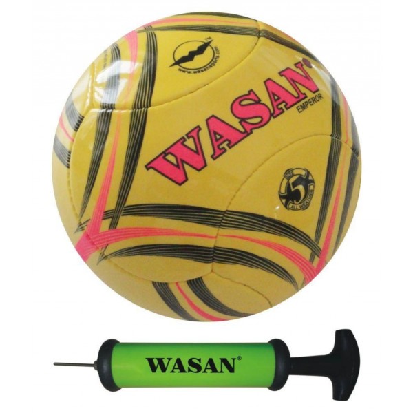Wasan Emperor Football - Yellow, Free Pump