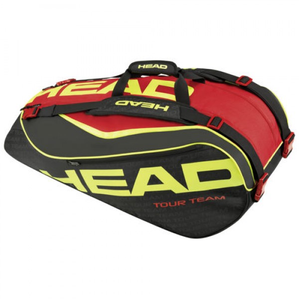 Head Extreme 9R Super combi Black Red Tennis Kit Bag