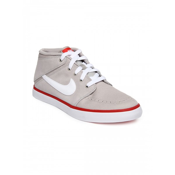 Buy Nike Suketo mid leather Sneakers Grey Discounted Price on SportsGEO