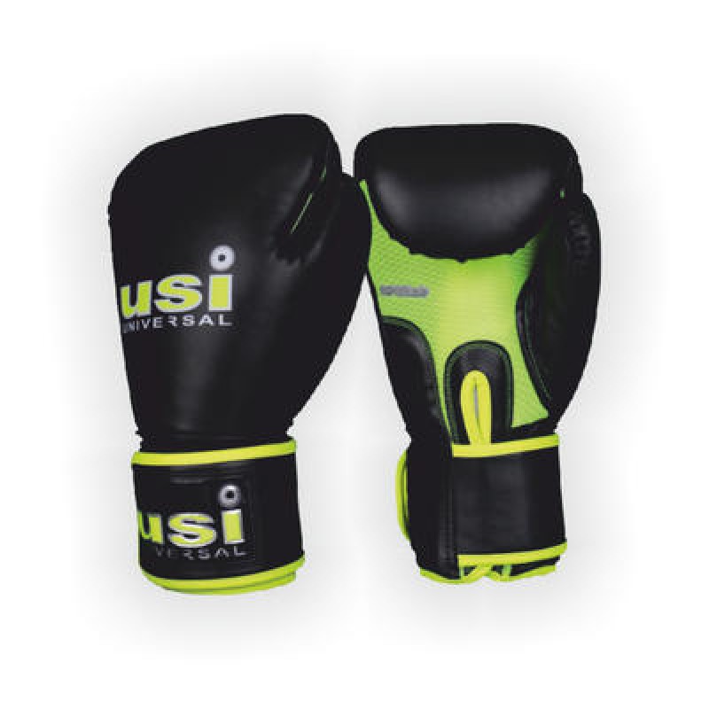 USI 609MTP Muay Thigh MMA Gloves Black Neon