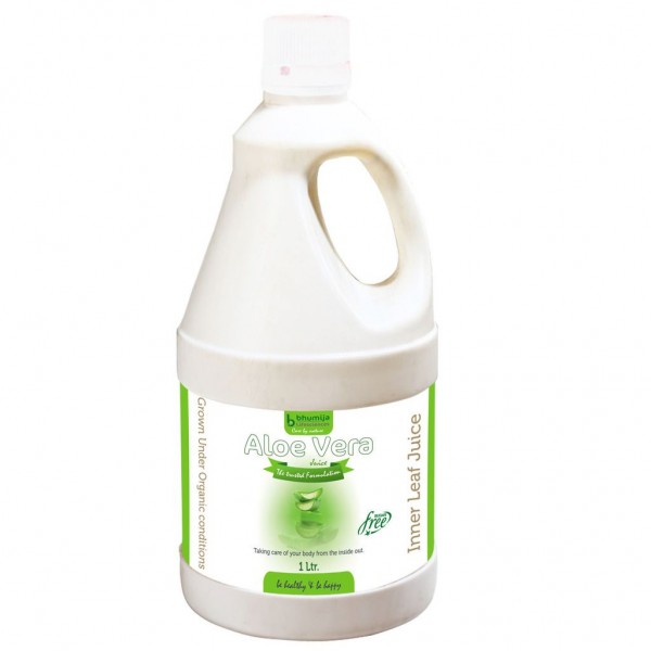 Bhumija Lifesciences Aloevera Fiber Rich Juice (Sugar Free) 1 Ltr.