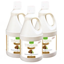 Bhumija Lifesciences Triphala (Amla, Baheda & Harad) Juice (Sugar Free) 1 Ltr. (Pack of Three)