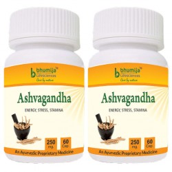 Bhumija Lifesciences Ashvagandha Capsules 60's (Pack of Two)