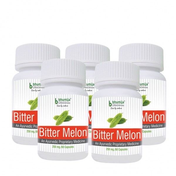 Bhumija Lifesciences Bitter Melon Capsules 60's (Pack of Five)