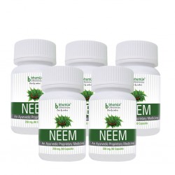 Bhumija Lifesciences Neem Capsles 60's  (Pack of Five)