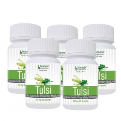 Bhumija Lifesciences Tulsi Capsules 60's (Pack of Five)