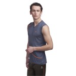 Gypsum Men Cut Sleeve Tshirt Dark Grey Color GYPMCS-00105