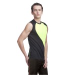 Gypsum Men Cut Sleeve Tshirt Black Color GYPMCS-00107