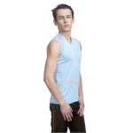 Gypsum Men Cut Sleeve Tshirt Sky Blue Color GYPMCS-00108
