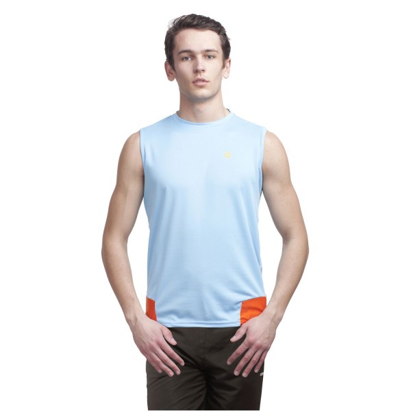 Gypsum Mens Cut Sleeve Tshirt Sky Blue Color GYPMCS-00123