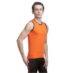 Gypsum Mens Cut Sleeve Tshirt Orange Color GYPMCS-00130