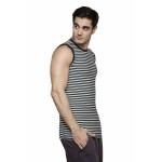 Gypsum Mens Printed Cut Sleeve Tshirt Black Color GYPMCS-00155