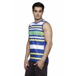 Gypsum Mens Printed Cut Sleeve Tshirt Royal Blue Color GYPMCS-00158