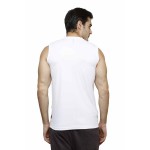 Gypsum Mens Printed Cut Sleeve Tshirt White Color GYPMCS-00159