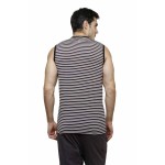 Gypsum Mens Striper Cut Sleeve Tshirt Black Color GYPMCS-00170