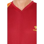 Gypsum Mens Cut Sleeve Tshirt Maroon Color GYPMCS-01