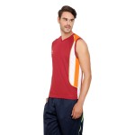 Gypsum Mens Cut Sleeve Tshirt Maroon Color GYPMCS-01