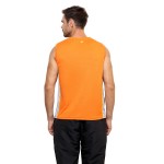 Gypsum Mens Round Neck Sleeveless Tshirt Orange Color GYPMCS-030