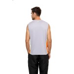Gypsum Mens Round Neck Sleeveless Tshirt Lt Grey Color GYPMCS-031