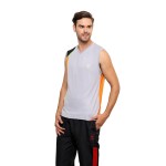 Gypsum Mens Round Neck Sleeveless Tshirt Lt Grey Color GYPMCS-031