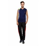 Gypsum Mens Round Neck Sleeveless Tshirt Navy Color GYPMCS-033