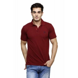 Gypsum Mens Polo Tshirt Maroon Color GYPMPT-00176