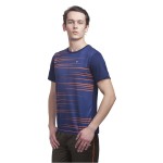 Gypsum Mens Printed Round Neck Tshirt Navy Color GYPMRN-00113