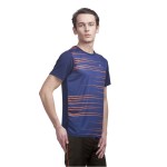 Gypsum Mens Printed Round Neck Tshirt Navy Color GYPMRN-00113
