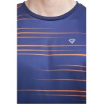 Gypsum Mens Printed Round Neck Tshirt Navy Color GYPMRN-00113