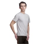 Gypsum Mens Stripe Round Neck Tshirt Grey  Color GYPMRN-00119