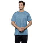 Gypsum Mens Round Neck Tshirt Turquoise Blue Color GYPMRN-00137