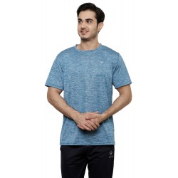 Gypsum Mens Round Neck Tshirt Turquoise Blue Color GYPMRN-00137