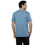 Gypsum Mens Round Neck Tshirt Turquoise Blue Color GYPMRN-00137