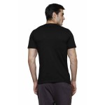 Gypsum Mens Printed Round Neck Tshirt Black Color GYPMRN-00156
