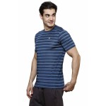 Gypsum Mens Striper Round Neck Tshirt Navy Color GYPMRN-00161