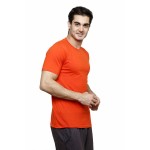Gypsum Mens Basic Round Neck Tshirt Orange Color GYPMRN-00165