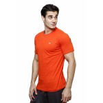 Gypsum Mens Basic Round Neck Tshirt Orange Color GYPMRN-00165