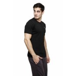Gypsum Mens Basic Round Neck Tshirt Black Color GYPMRN-00166