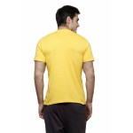 Gypsum Mens Printed Round Neck Tshirt Yellow Color GYPMRN-00169