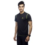 Gypsum Mens Round Neck Tshirt Black Color GYPMRN-0066