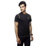 Gypsum Mens Round Neck Tshirt Black Color GYPMRN-0066