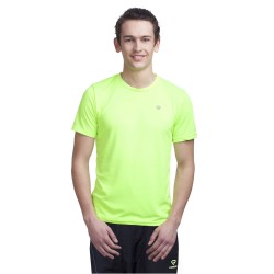 Gypsum Mens Round Neck Tshirt Floroscent Green Color GYPMRN-0098