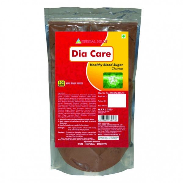 Herbal Hills Dia Care Churna 100 Gms Powder