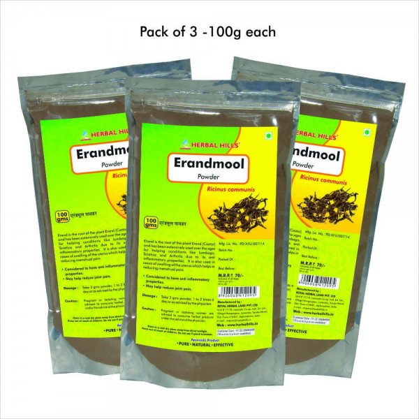 Herbal Hills Erandmool Powder 100 Gms Powder