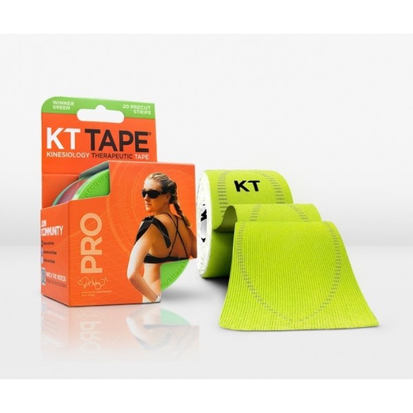 KT Tape Pro Pre-Cut 20 Strip Synthetic Winner Green