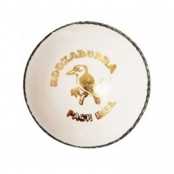 Kookaburra Paceball White Cricket Leather Ball